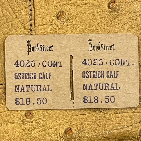 BOND STREET OSTRICH SKIN Coin Purse and Wallet. KISS LOCK. Vintage RARE - Picture 10 of 10